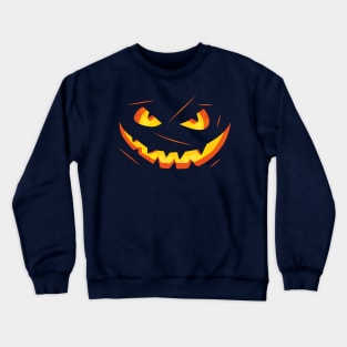 Pumpkin eye's and mouth halloween costume Crewneck Sweatshirt